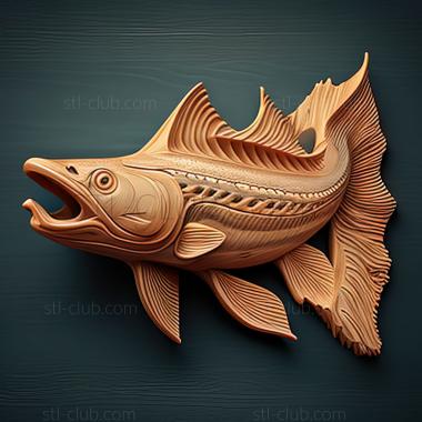 3D model st American catfish fish (STL)